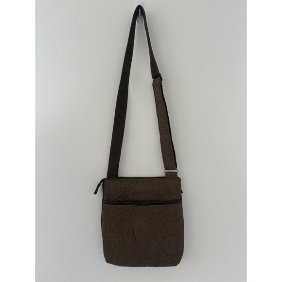 Thirty-One‎ Brown Quilted Crossbody Bag W Adjustable Strap & Front Zipper Pocket - Picture 5 of 16